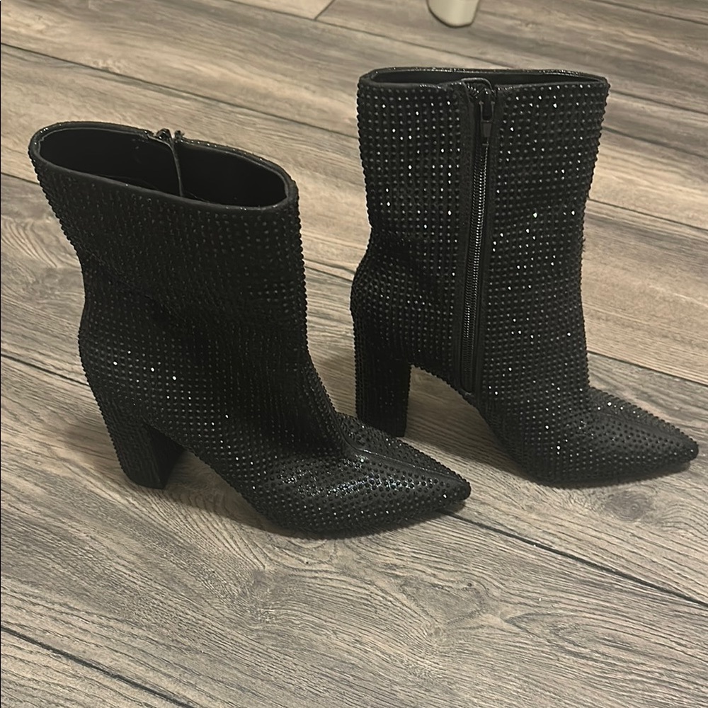 Mix No 6 Black Sparkle heeled boots. Worn once